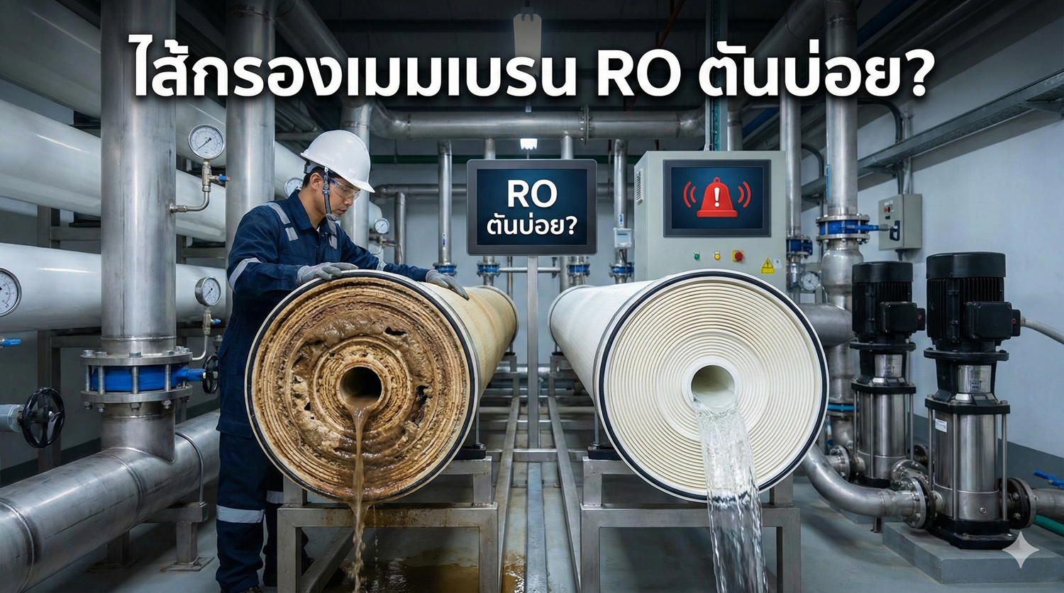 ไส้กรองเมมเบรน RO ตันบ่อย