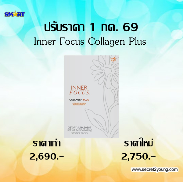 ปรับราคา นู สกิน nu skin inner focus collagen คอลลาเจน  7-69