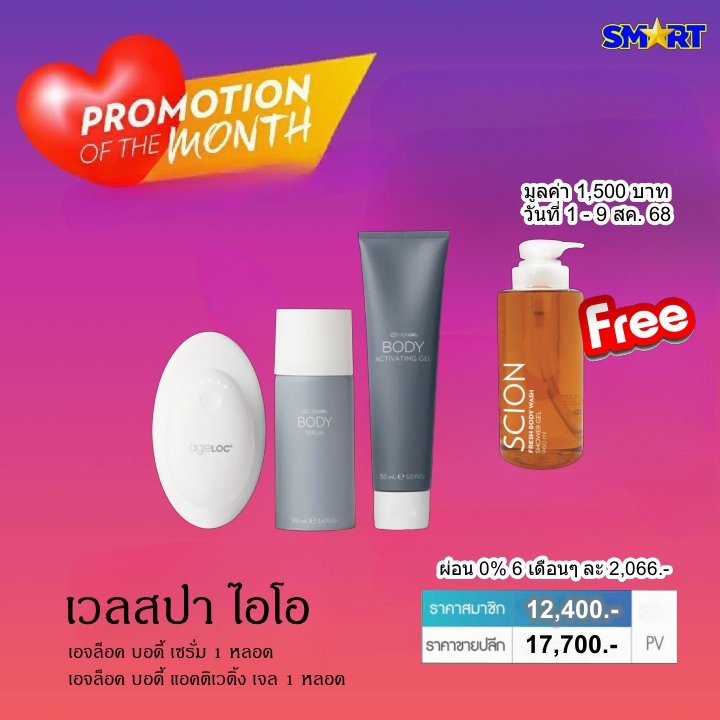 โปรโมชั่น นู สกิน nu skin promotion สิงหาคม 68 15