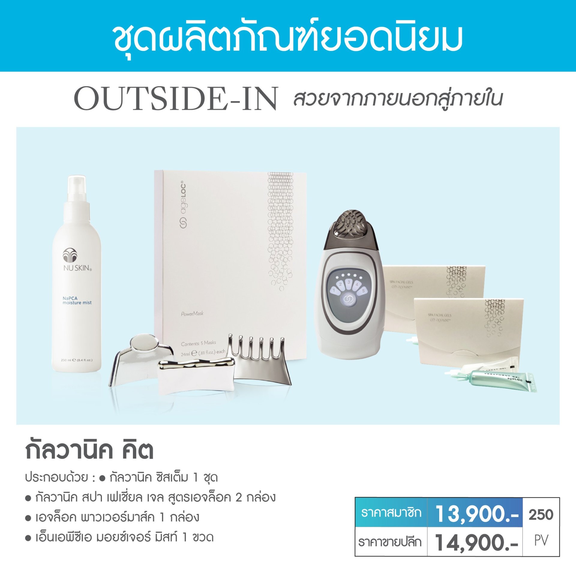 เครื่องนวดหน้า นู สกิน กัลวานิค สปา nu skin galvanic spa 01