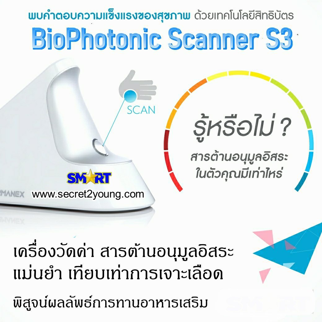 ไบโอโฟโตนิค สแกนเนอร์ เอส3 Biophotonic Scanner S3 7 ไบโอโฟโตนิค สแกนเนอร์ เอส3 Biophotonic Scanner S3 7
