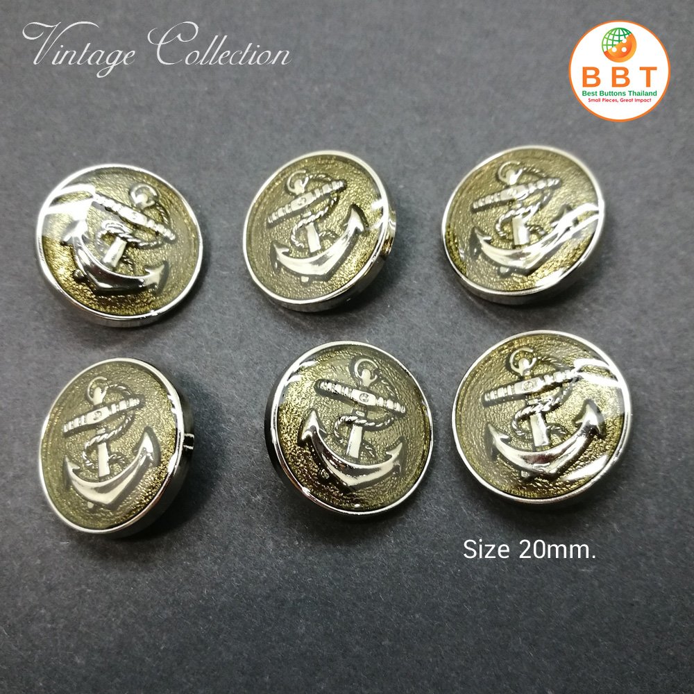 Silver Buttons 20mm