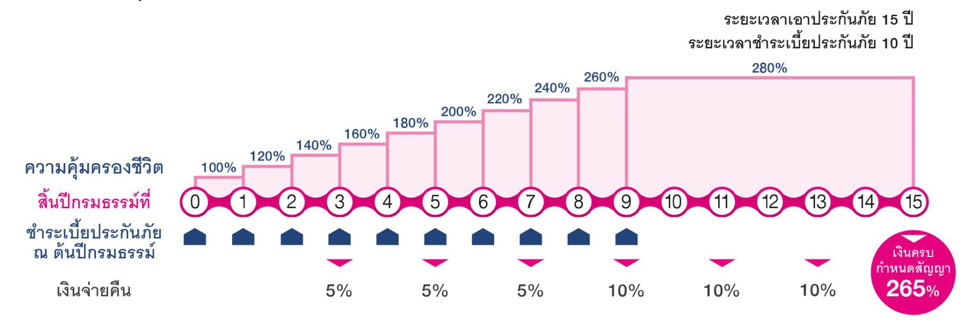 กราฟผลประโยชน์ความคุ้มครอง ธนทวี 15/10