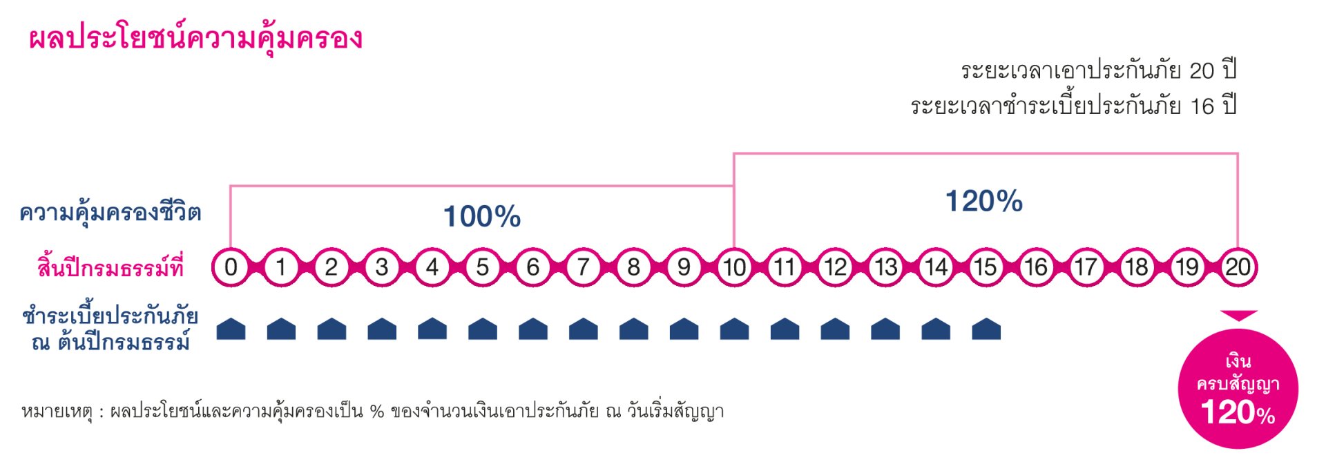 ผลประโยชน์ความคุ้มครอง สไมล์ เซฟเวอร์ 20/16
