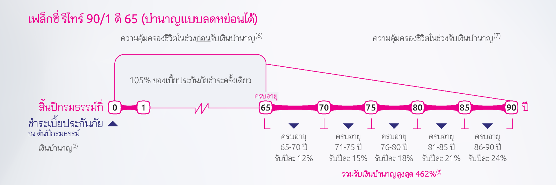 Flexi Retire 90/1 · D65