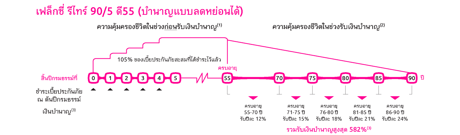 Flexi Retire 90/5 D55
