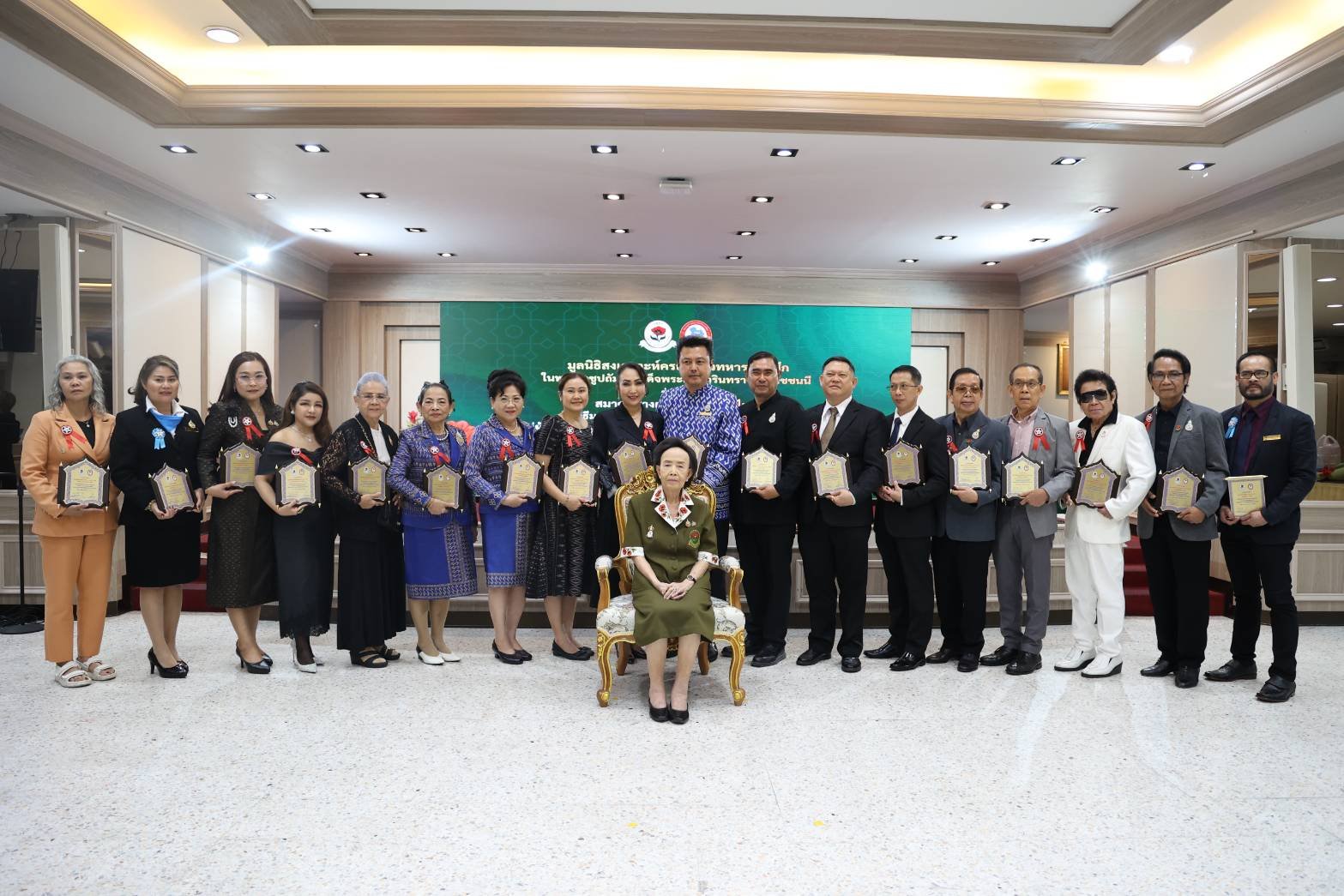 คุณหญิงแสงเดือน ณ นคร ประธานกรรมการมูลนิธิสงเคราะห์ครอบครัวทหารผ่านศึก ในพระราชูปถัมภ์สมเด็จพระศรีนครินทราบรมราชชนนี เป็นประธานในพิธีมอบโล่เกียรติคุณ และใบประกาศเกียรติคุณแก่ผู้บำเพ็ญประโยชน์ต่อสังคม ประจำปี 2569