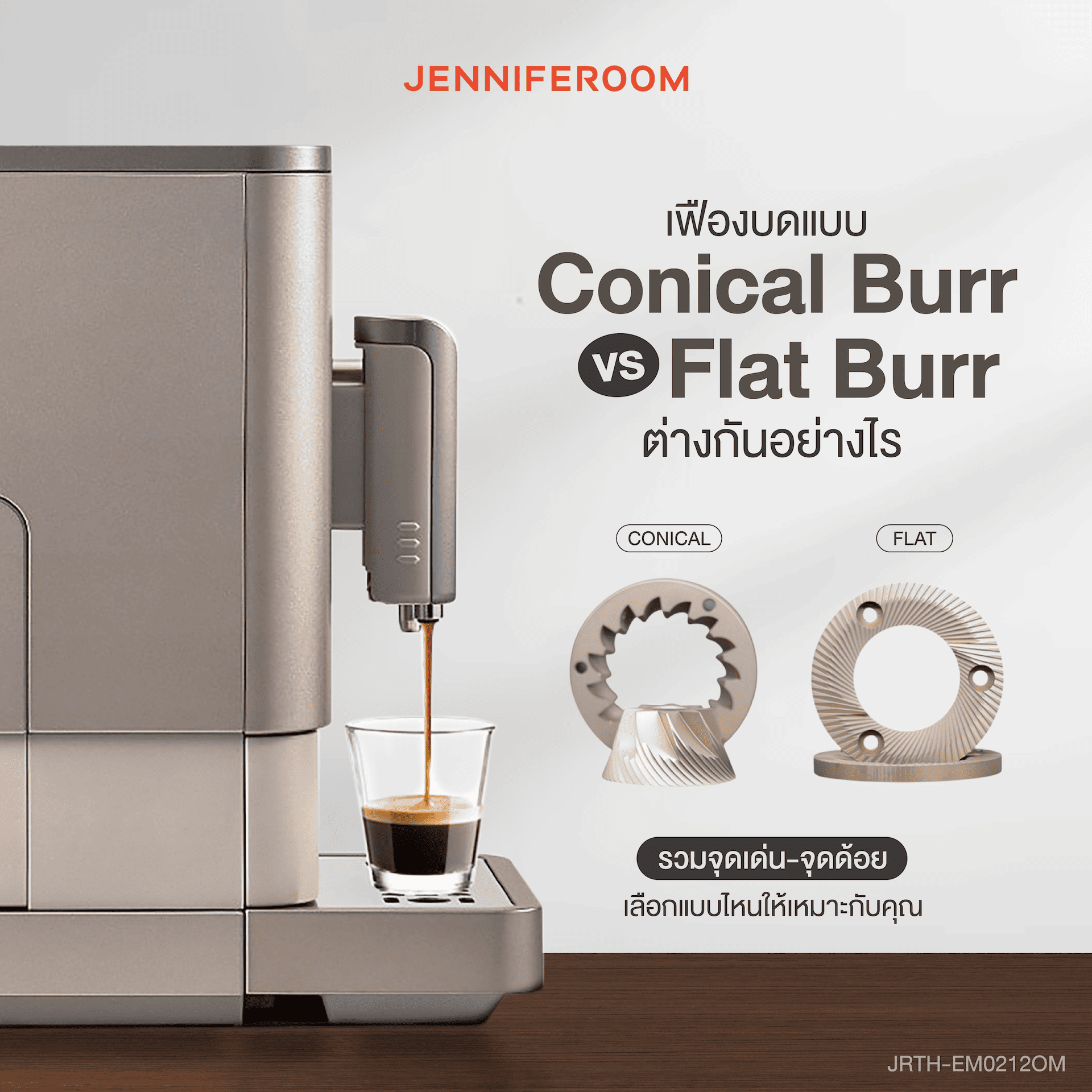 เฟืองบดแบบ Conical Burr vs. Flat Burr ต่างกันอย่างไร เฟืองบดแบบ Conical Burr vs. Flat Burr ต่างกันอย่างไร