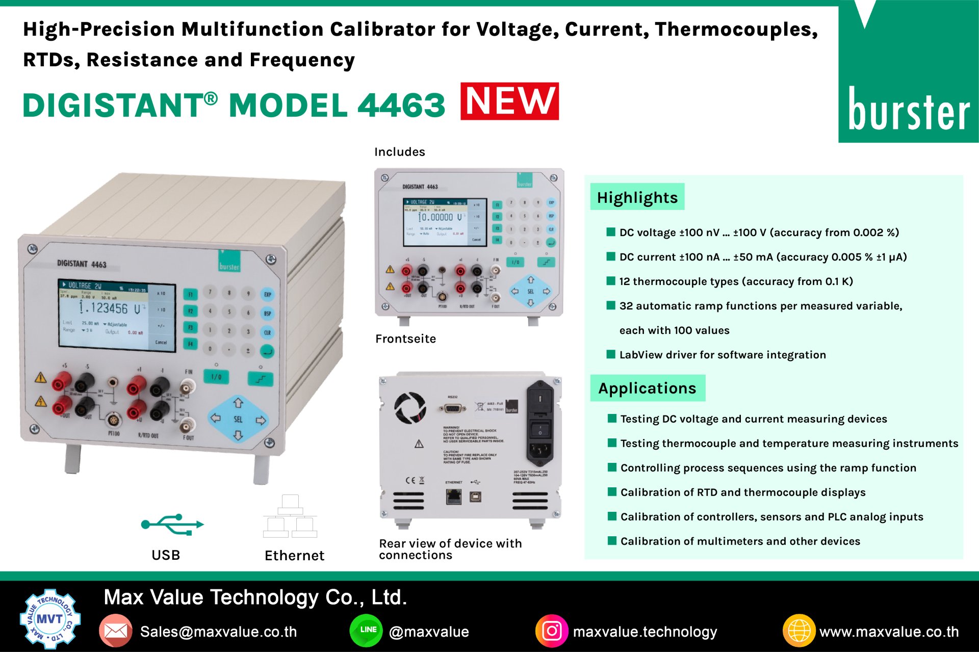 DIGISTANT® 4463 High-precision calibration source