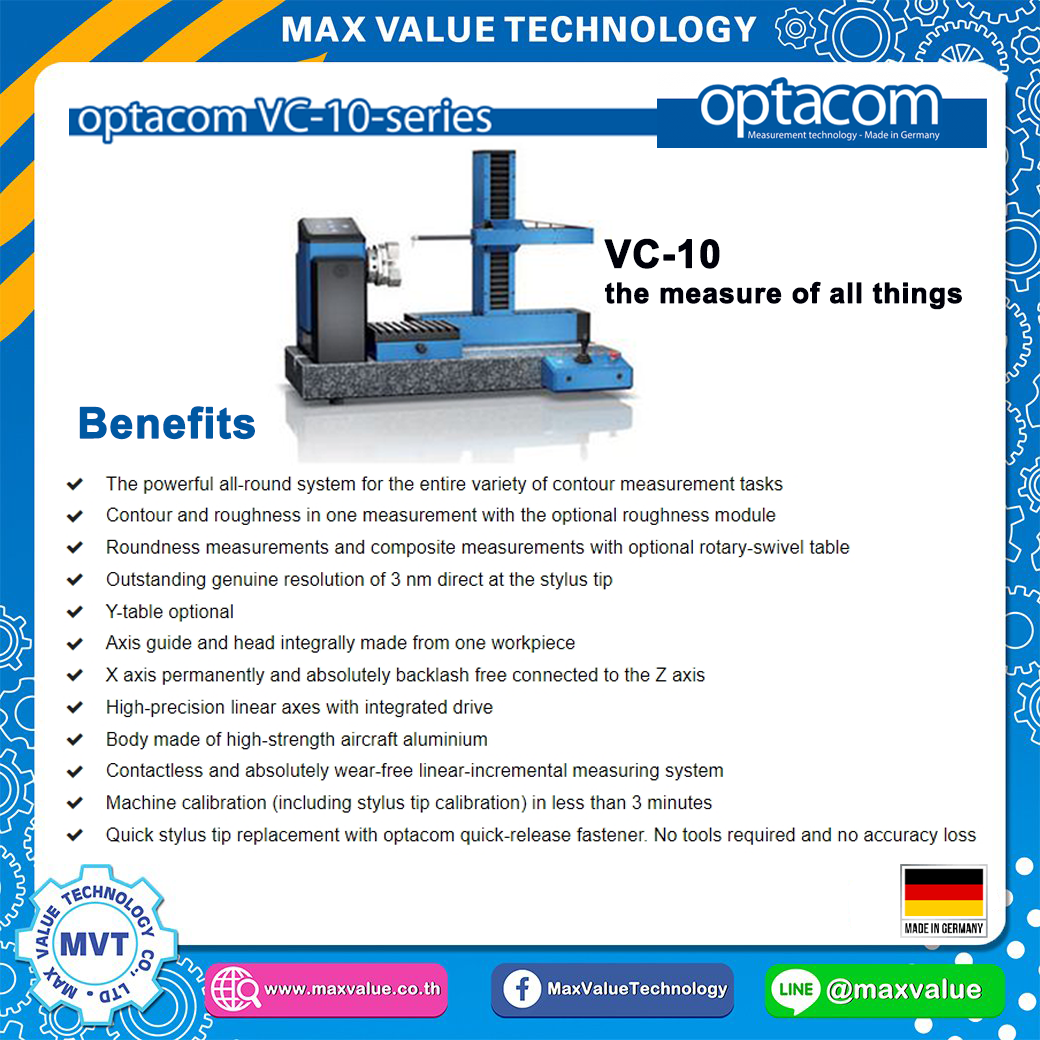 Optacom Light Contour & Roughness Measurement VC-10 - maxvalue