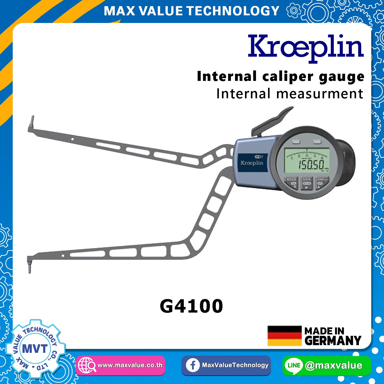 G4100 - Internal Caliper Gauge (Electronic) 100-150 mm