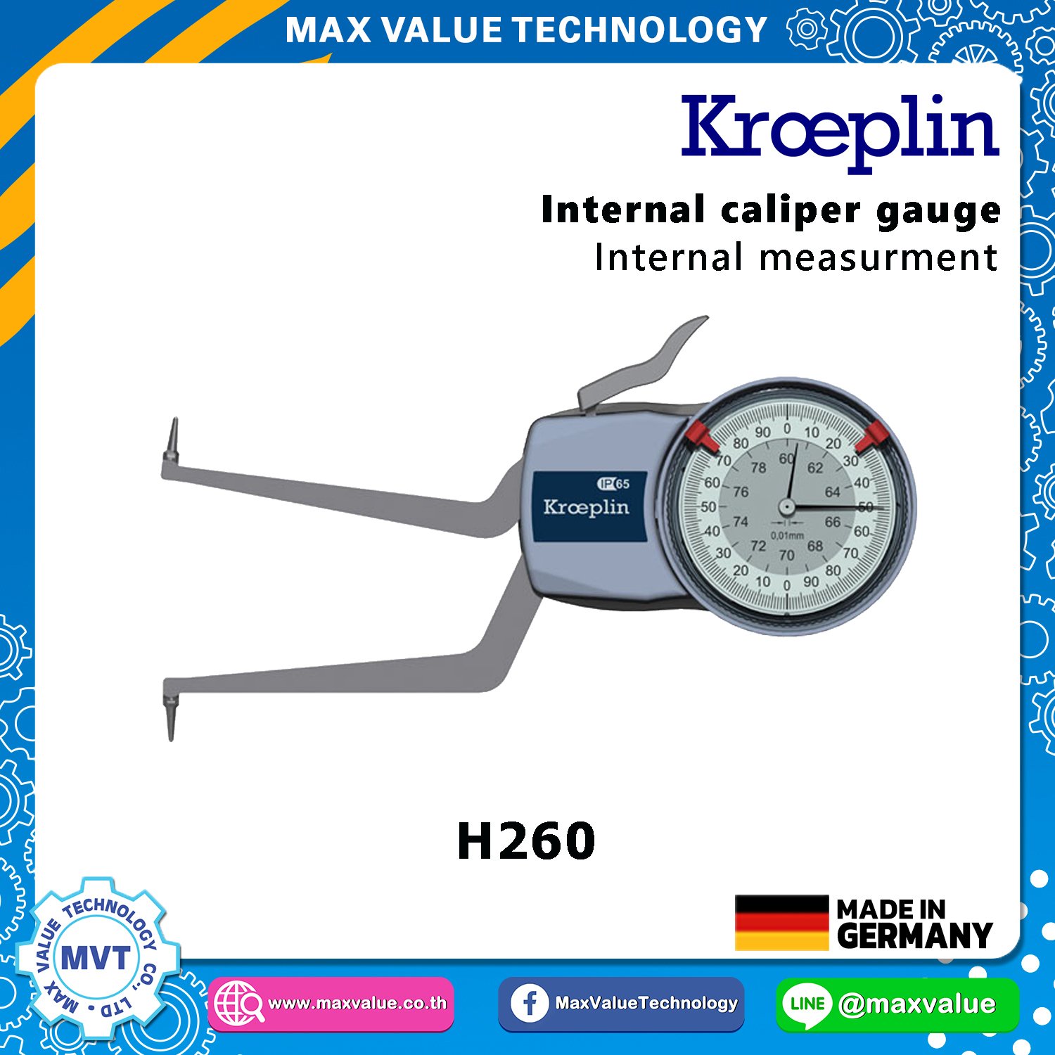H260 - Internal Caliper Gauge (Mechanical) 60-80 mm