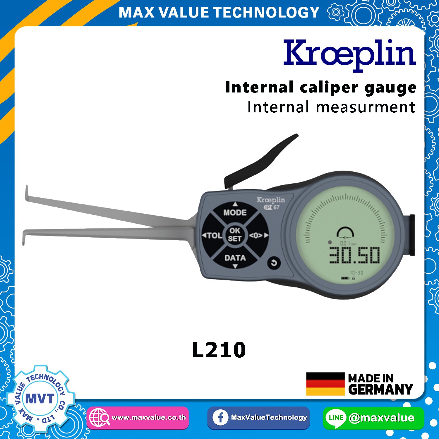 L210 - Internal Caliper Gauge (Electronic) 10-30 mm