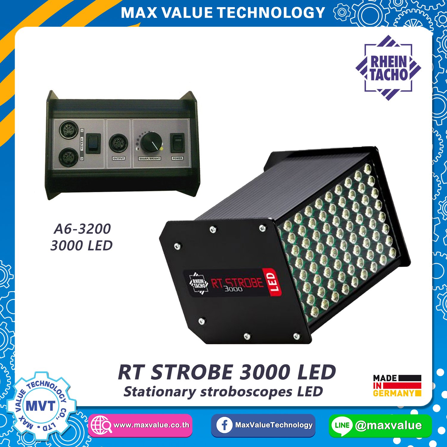 Stationary stroboscope RT STROBE 3000 LED