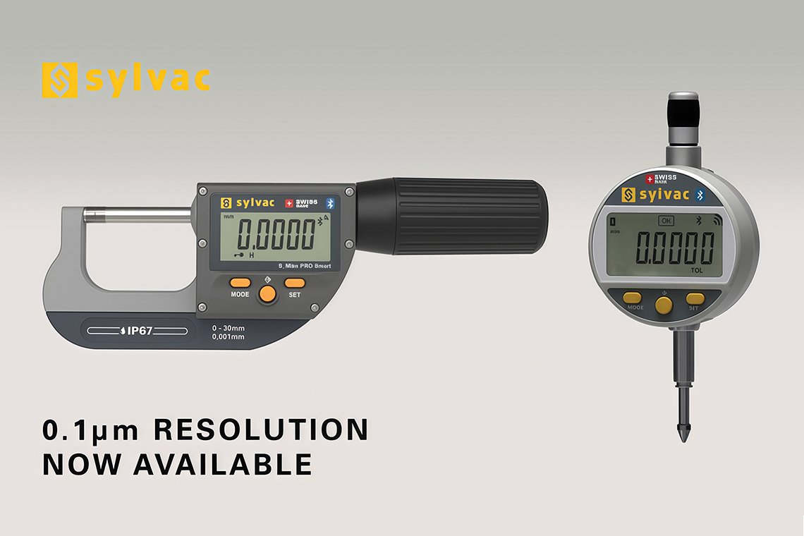NOW AVAILABLE!! - SYLVAC Micrometer and Dial Gauge 0.1 μm Resolution