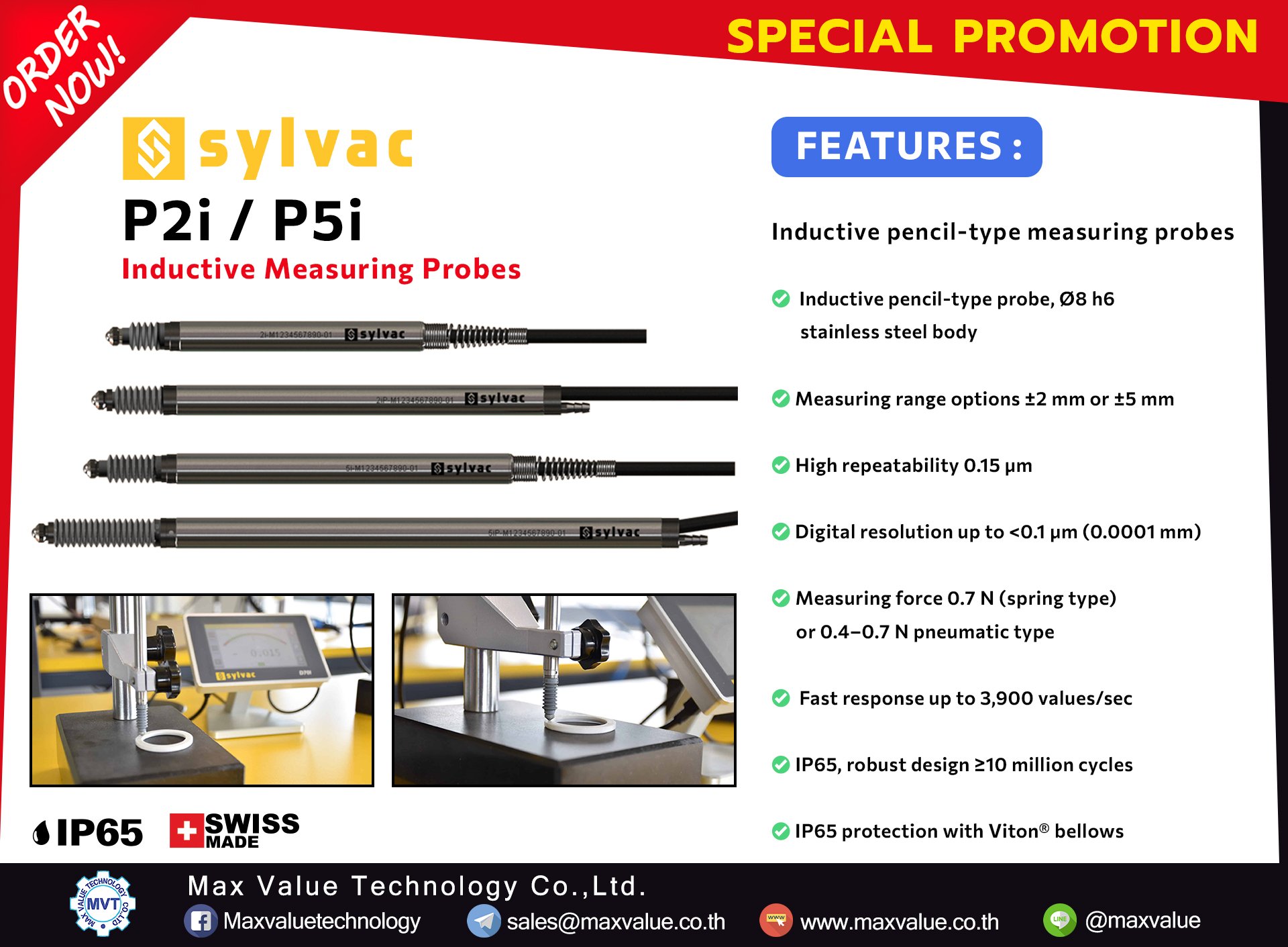 Measuring Insert Probe Inductive Measuring Probes