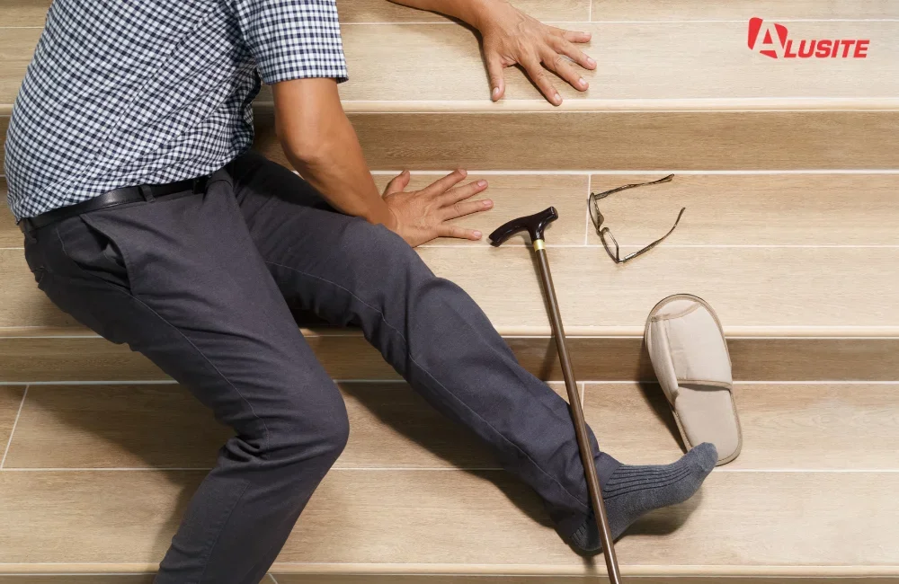 ลื่นตกบันได ควรทำอย่างไร วิธีปฐมพยาบาลและป้องกันอุบัติเหตุ