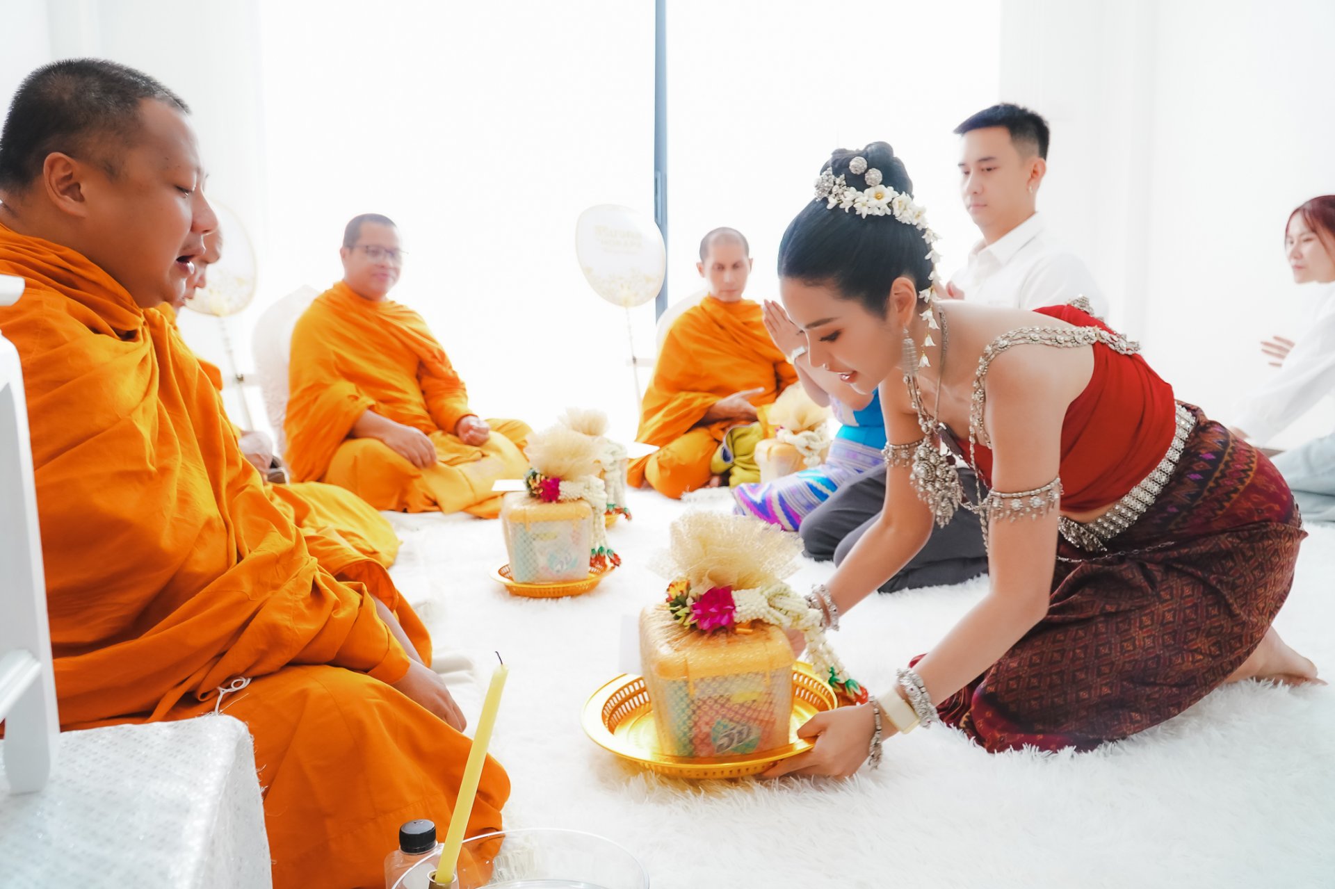 จัดพิธีสงฆ์บ้านคุณธัญญ่า อาร์สยาม