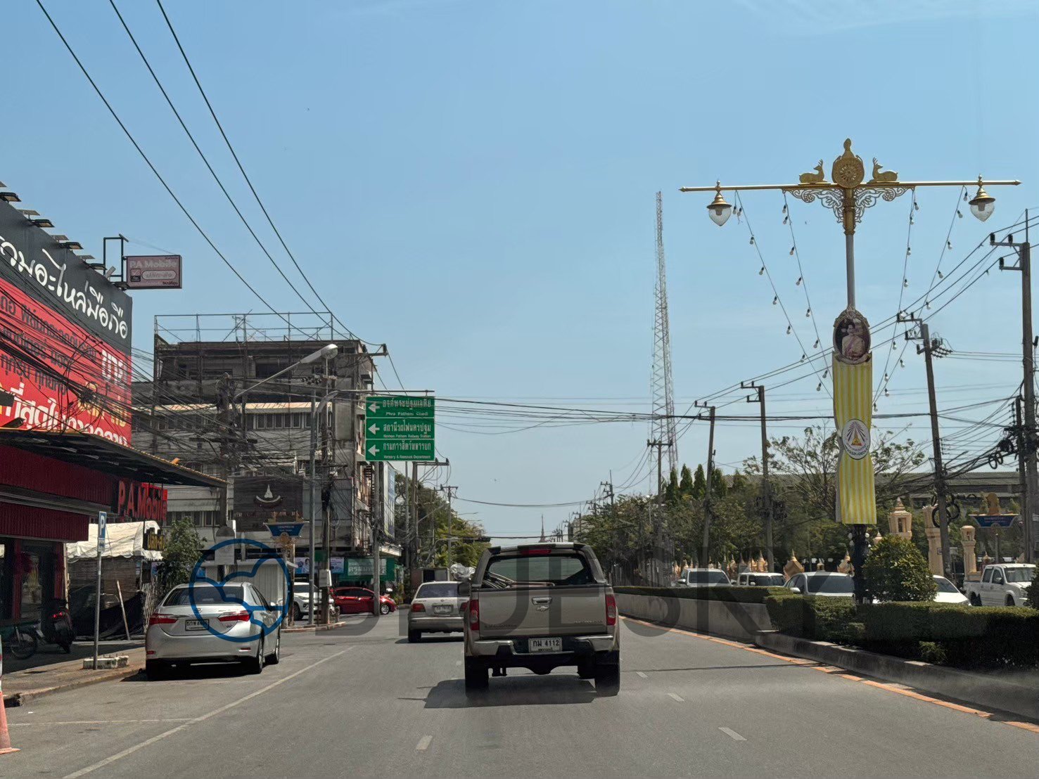 Bluesky Billboard ป้าย Billboard ป้ายตลาดเทศบาล 1 มุ่งหน้าไปองค์พระปฐมเจดีย์  จ.นครปฐม