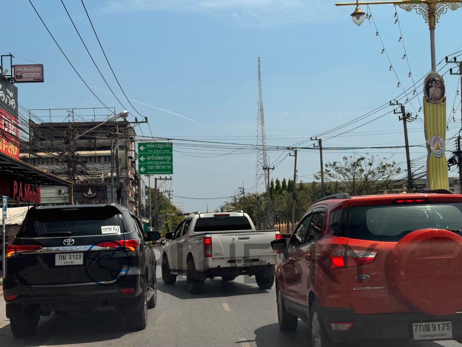 Bluesky Billboard ป้าย Billboard ป้ายตลาดเทศบาล 1 มุ่งหน้าไปองค์พระปฐมเจดีย์  จ.นครปฐม