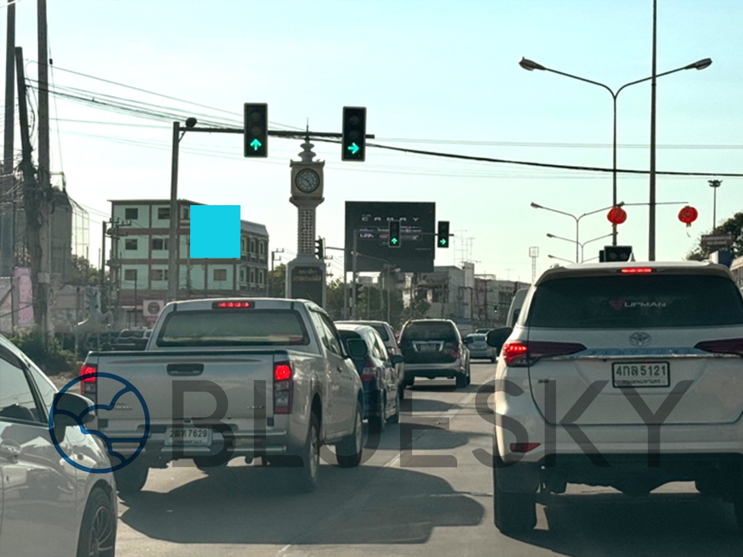 Bluesky Billboard ป้าย Billboard สี่แยกหอนาฬิกาบรรหาร แจ่มใส จ.สุพรรณบุรี