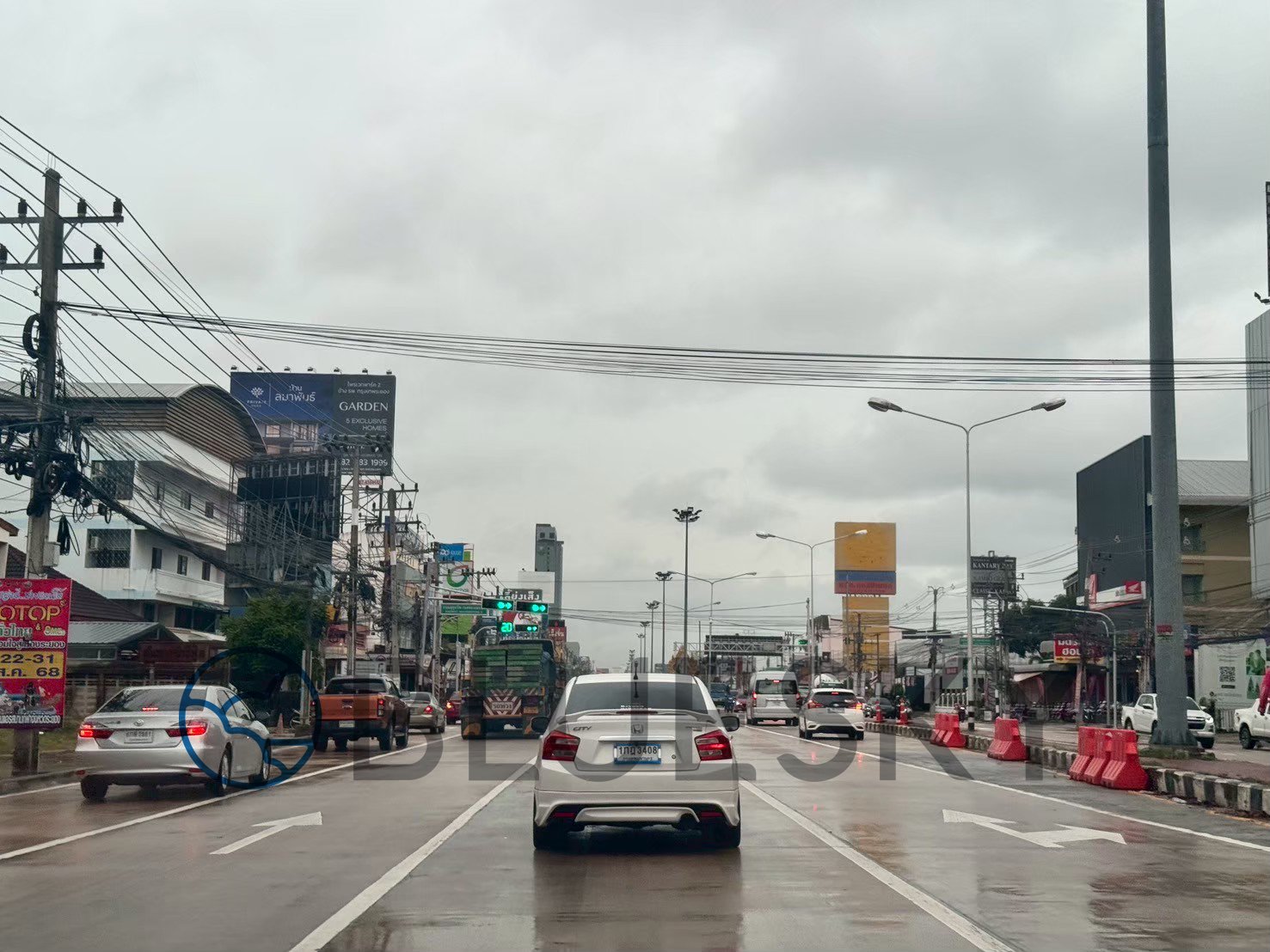 Bluesky Billboard ป้าย Billboard  แยก PMY มุ่งหน้าเข้าตัวเมืองระยอง จ.ระยอง