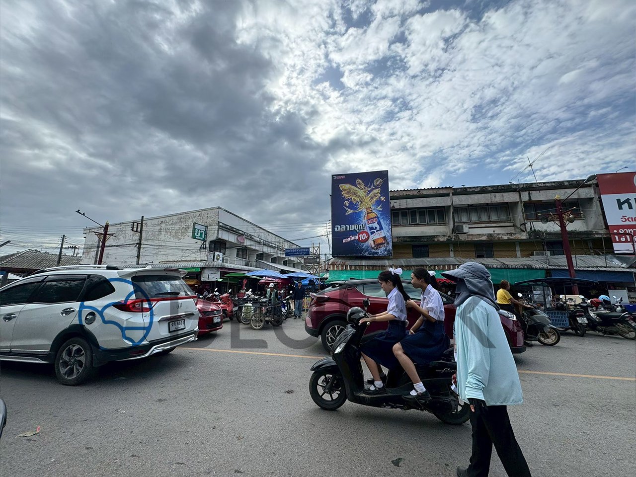 Bluesky Billboard ป้ายตลาดหนองดอก จ.ลำพูน