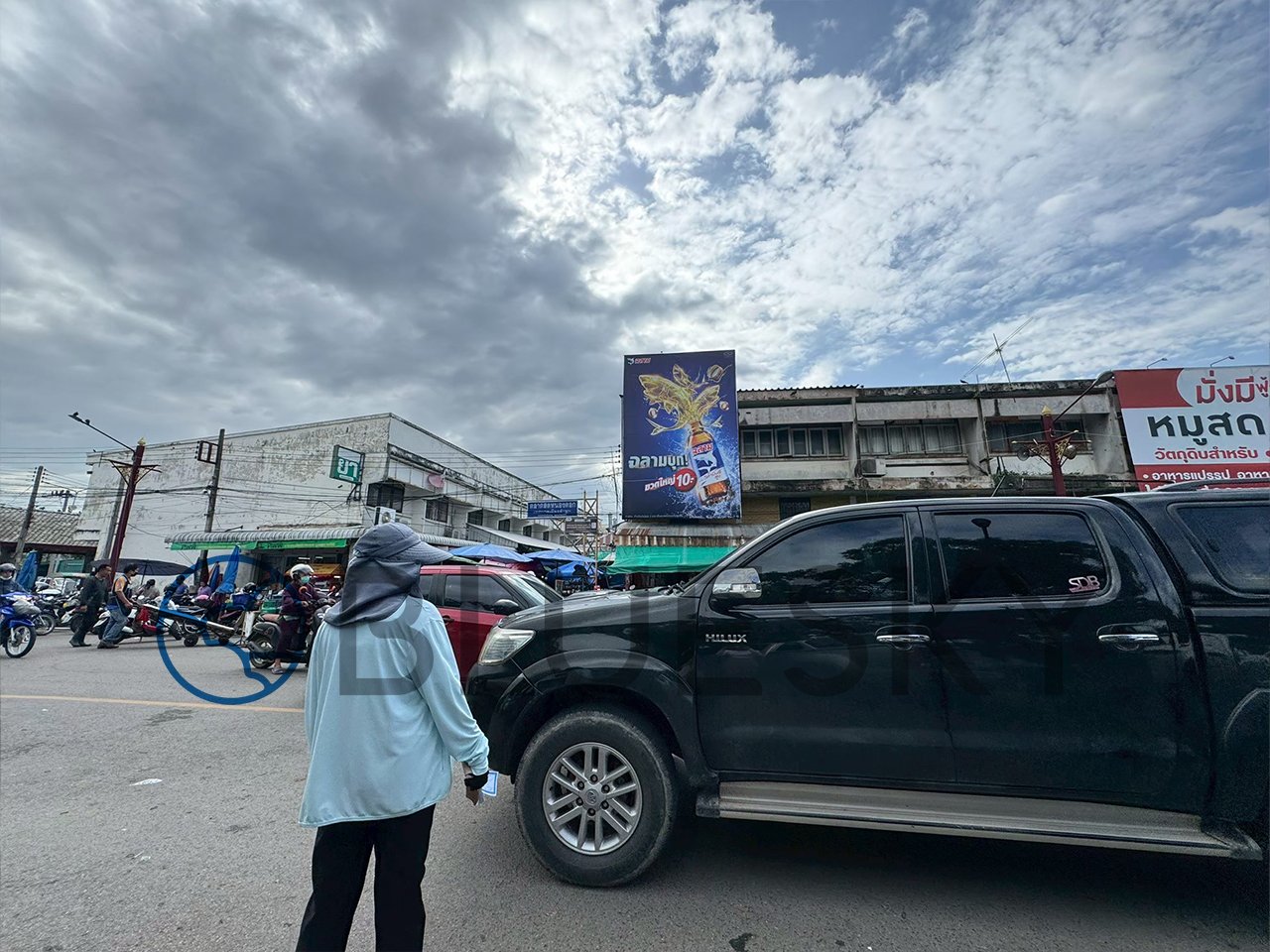 Bluesky Billboard ป้ายตลาดหนองดอก จ.ลำพูน