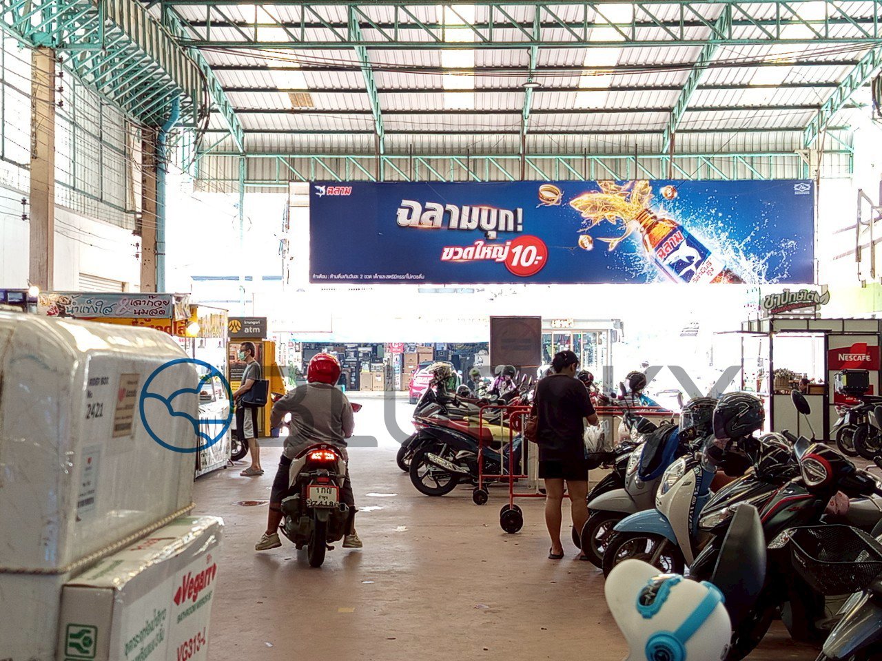 Bluesky Billboard ป้ายตลาดจตุจักรลำพูน จ.ลำพูน