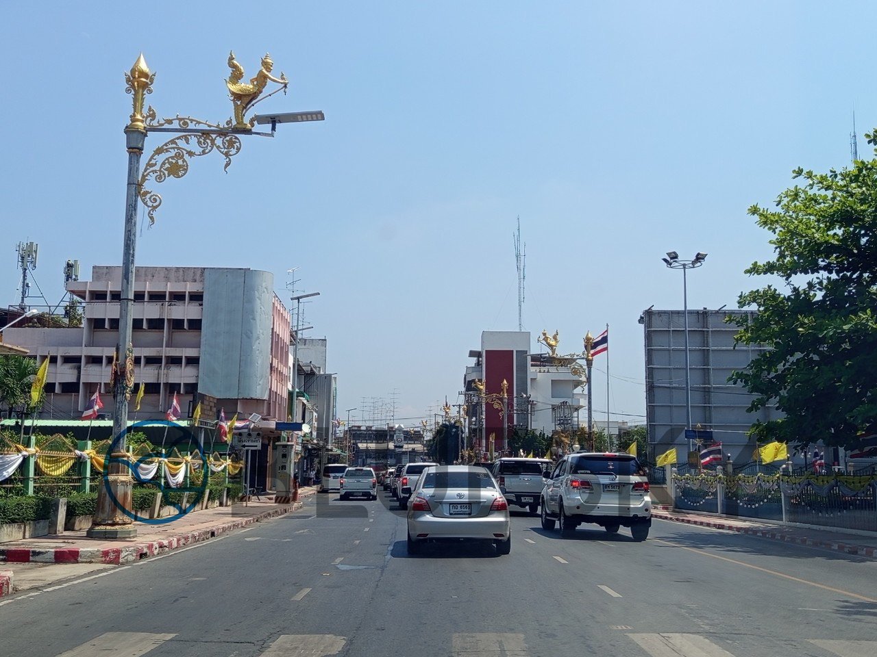 Bluesky Billboard ป้าย Billboard สี่แยกศูนย์ราชการ มุ่งหน้าตลาดสดเทศบาลเมืองสระบุรี (ตลาดใน)