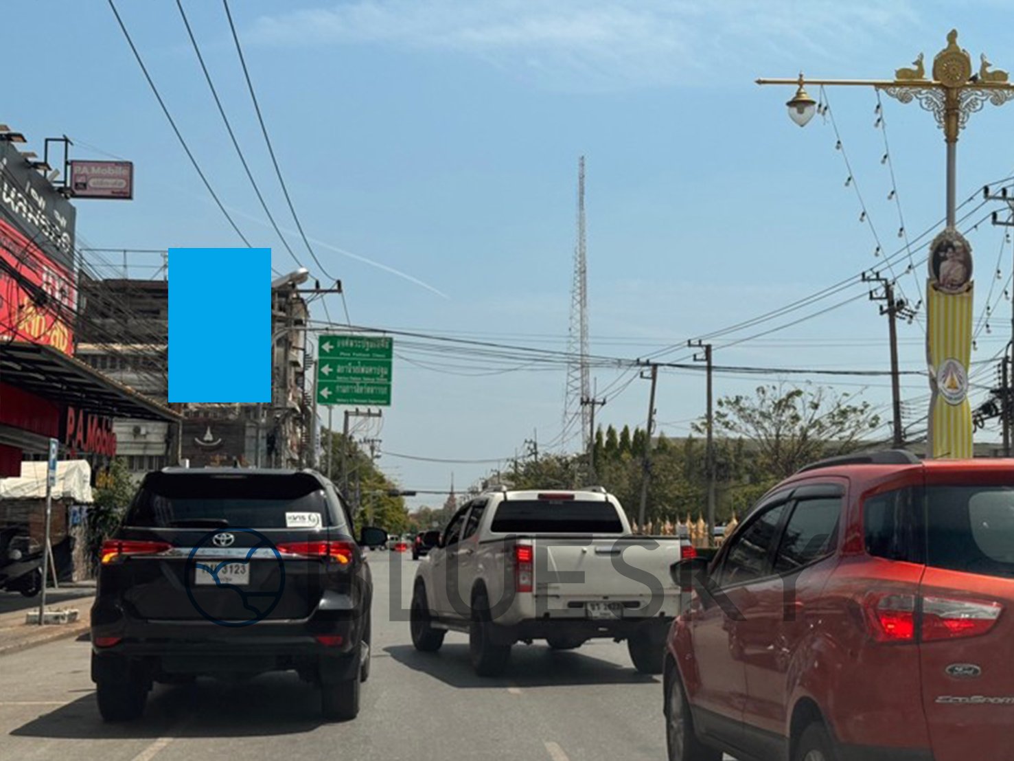 Bluesky Billboard ป้าย Billboard ป้ายตลาดเทศบาล 1 มุ่งหน้าไปองค์พระปฐมเจดีย์  จ.นครปฐม