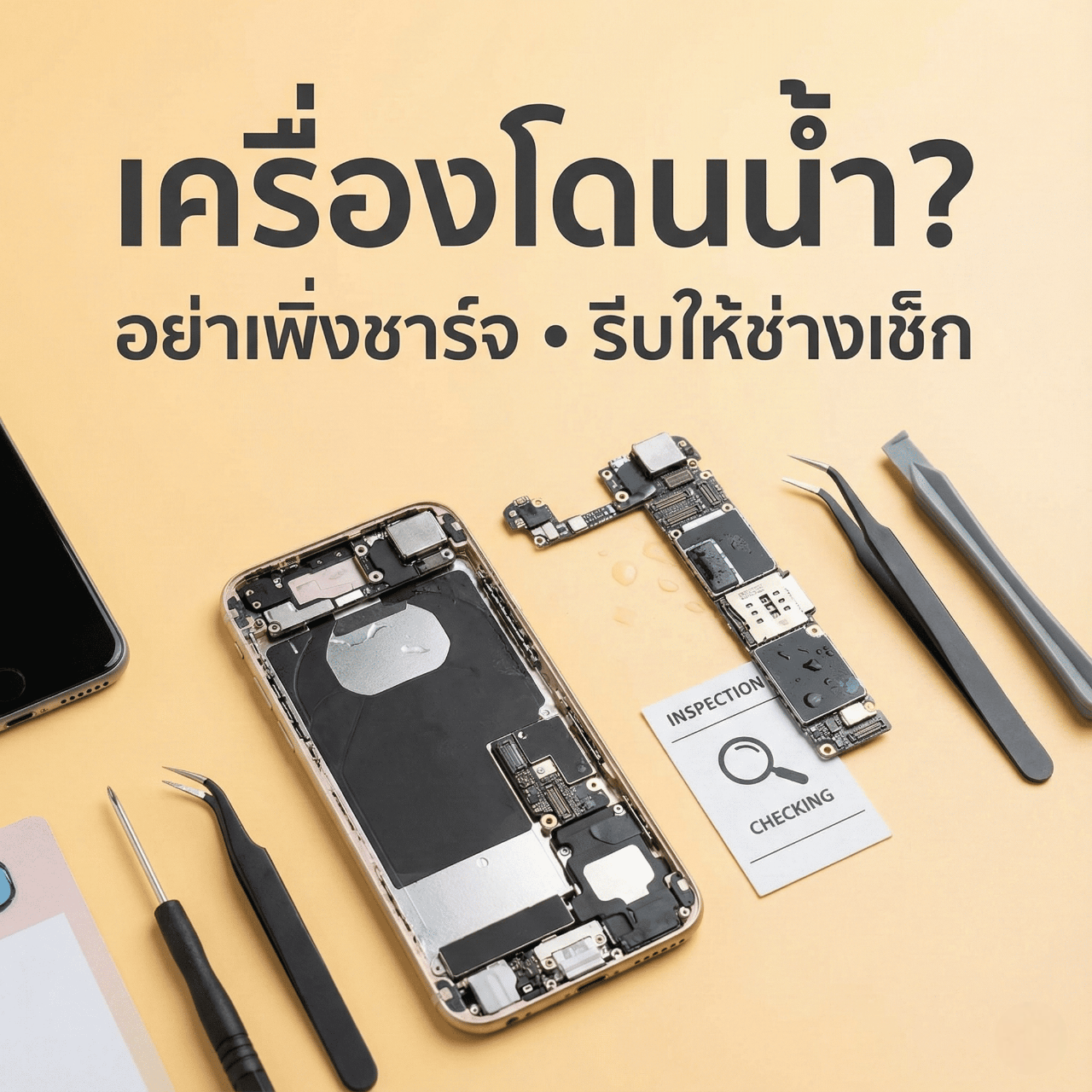 มือถือโดนน้ำ/ตกน้ำ/ช็อต  รีบทำถูกทาง โอกาสรอดสูงขึ้นเยอะ