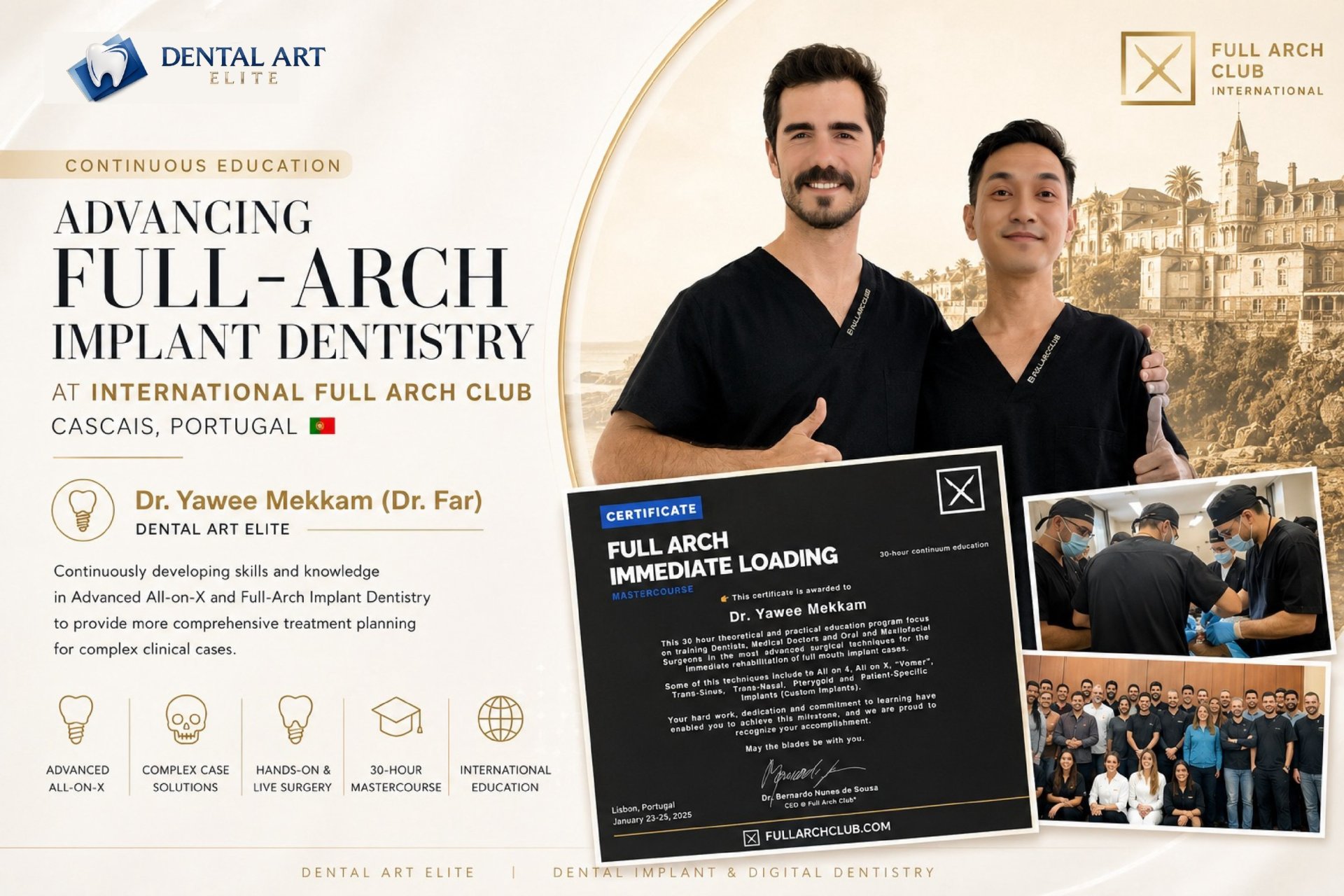 อ.ทพ.ยาวี เมฆขำ อัปเดตองค์ความรู้รากฟันเทียมทั้งปาก ณ International Full Arch Club
