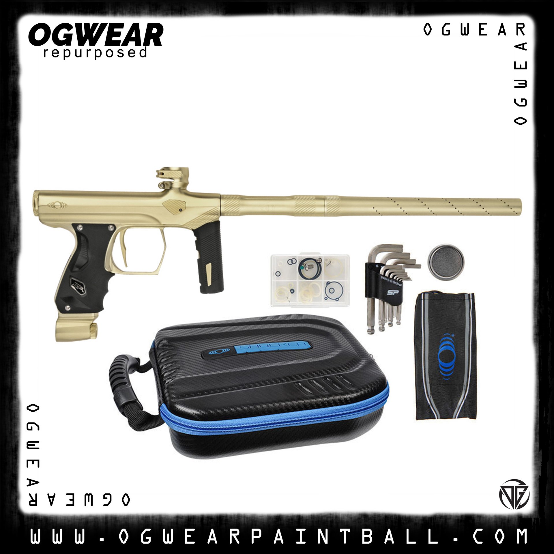 SP SHOCKER ERA PAINTBALL GUN – MATTE GOLD/MATTE GOLD