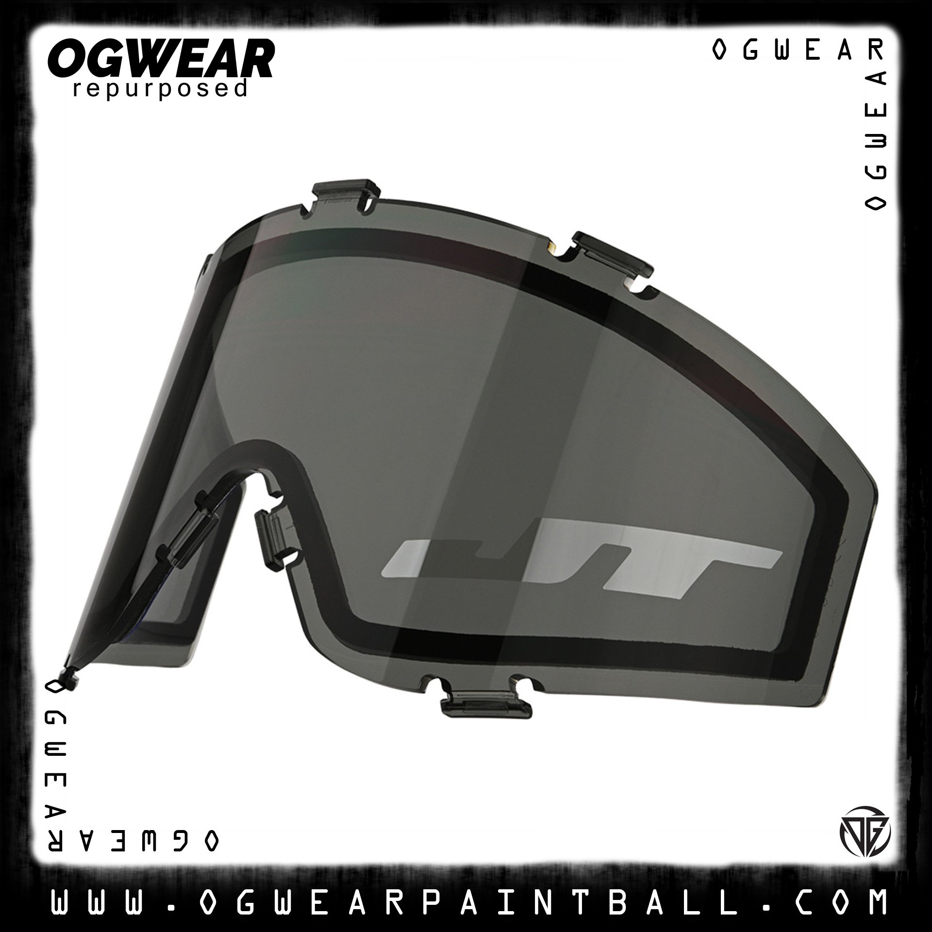 JT FLEX 8/PREMISE/PROFLEX/SPECTRA THERMAL MASK LENS - SMOKE W/ SILVER MIRROR LOGO