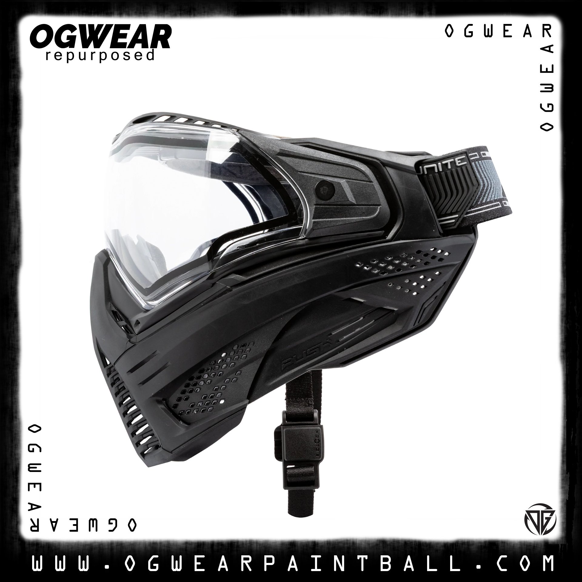 UNITE GOGGLE MK II – WATCHER (BLACK/BLACK) – CLEAR LENS