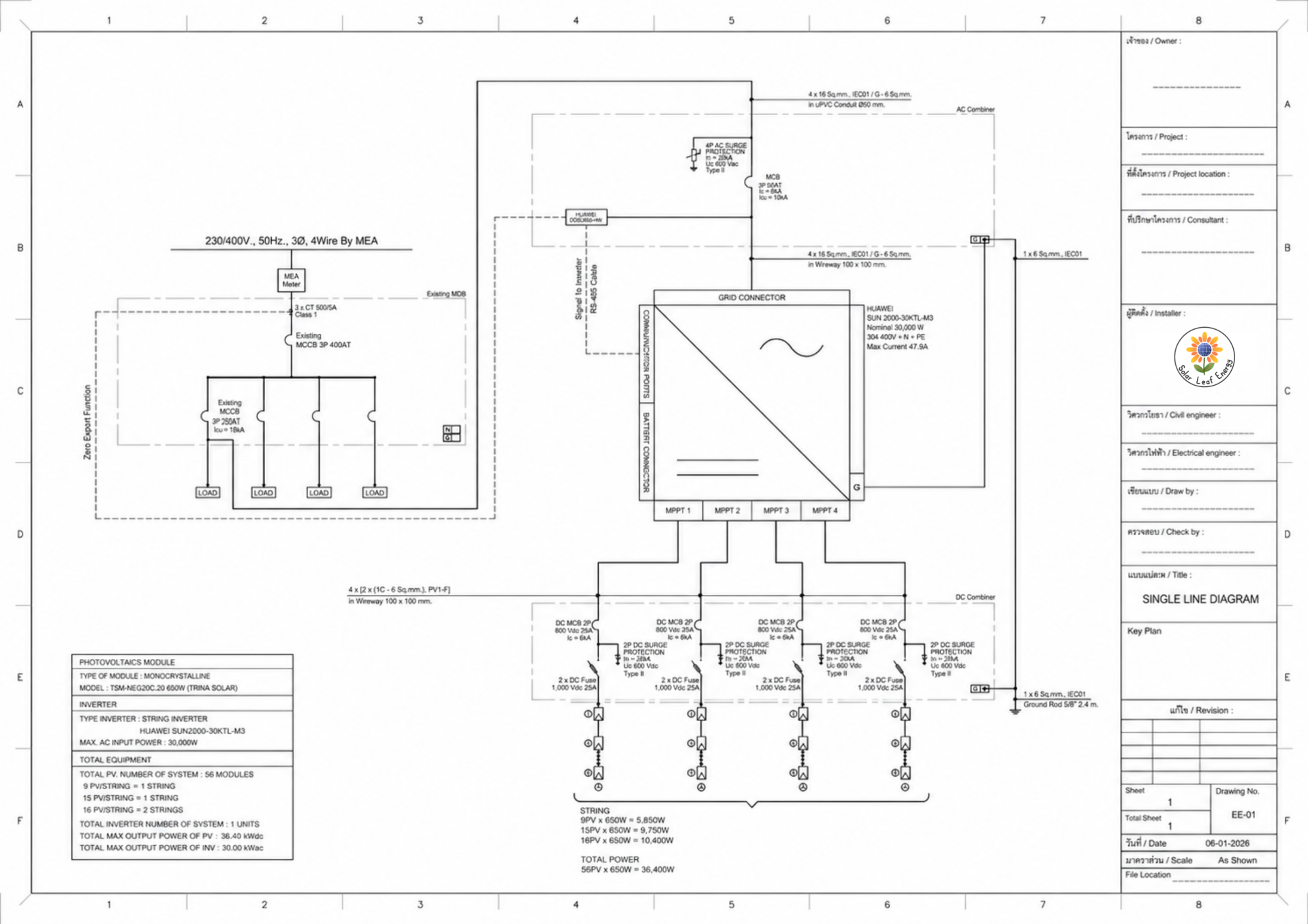Electrical Engineering งานออกแบบระบบไฟฟ้า