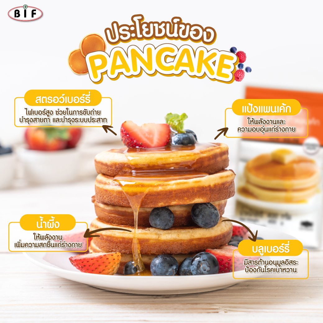 ประโยชน์ของแพนเค้ก ประโยชน์ของแพนเค้ก