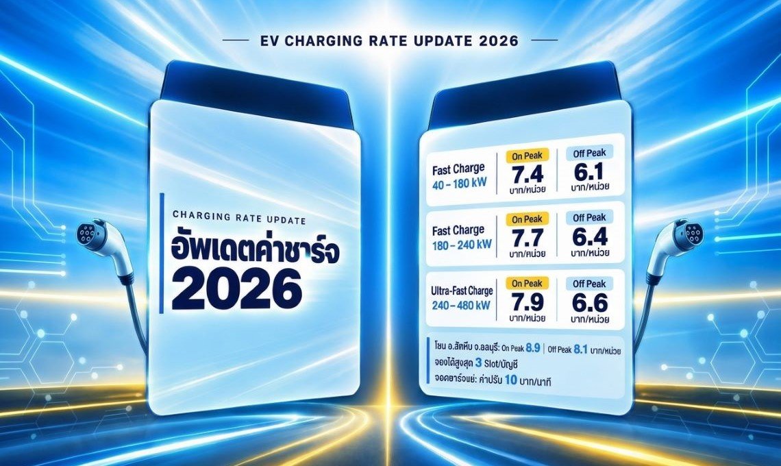 อัพเดทค่าชาร์จ 2026