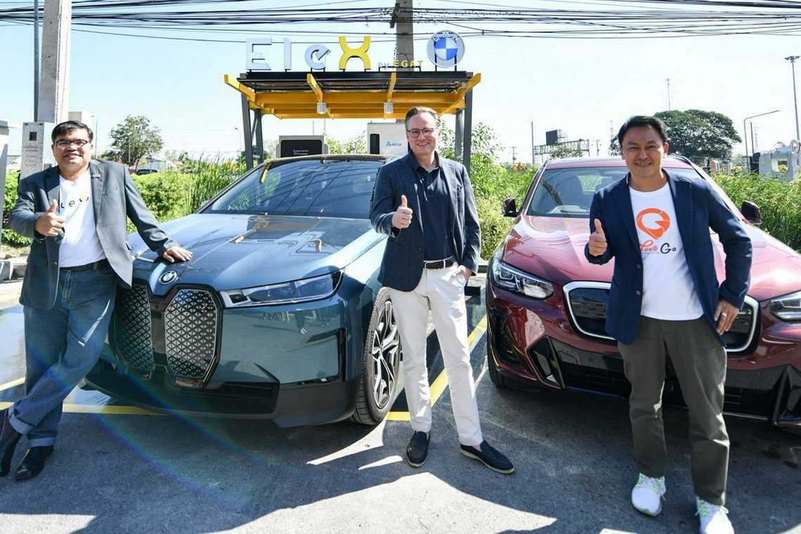 กฟผ.ร่วมกับ BMW เปิดสถานีชาร์จ EleX by EGAT x BMW  Porto Go บางปะอิน