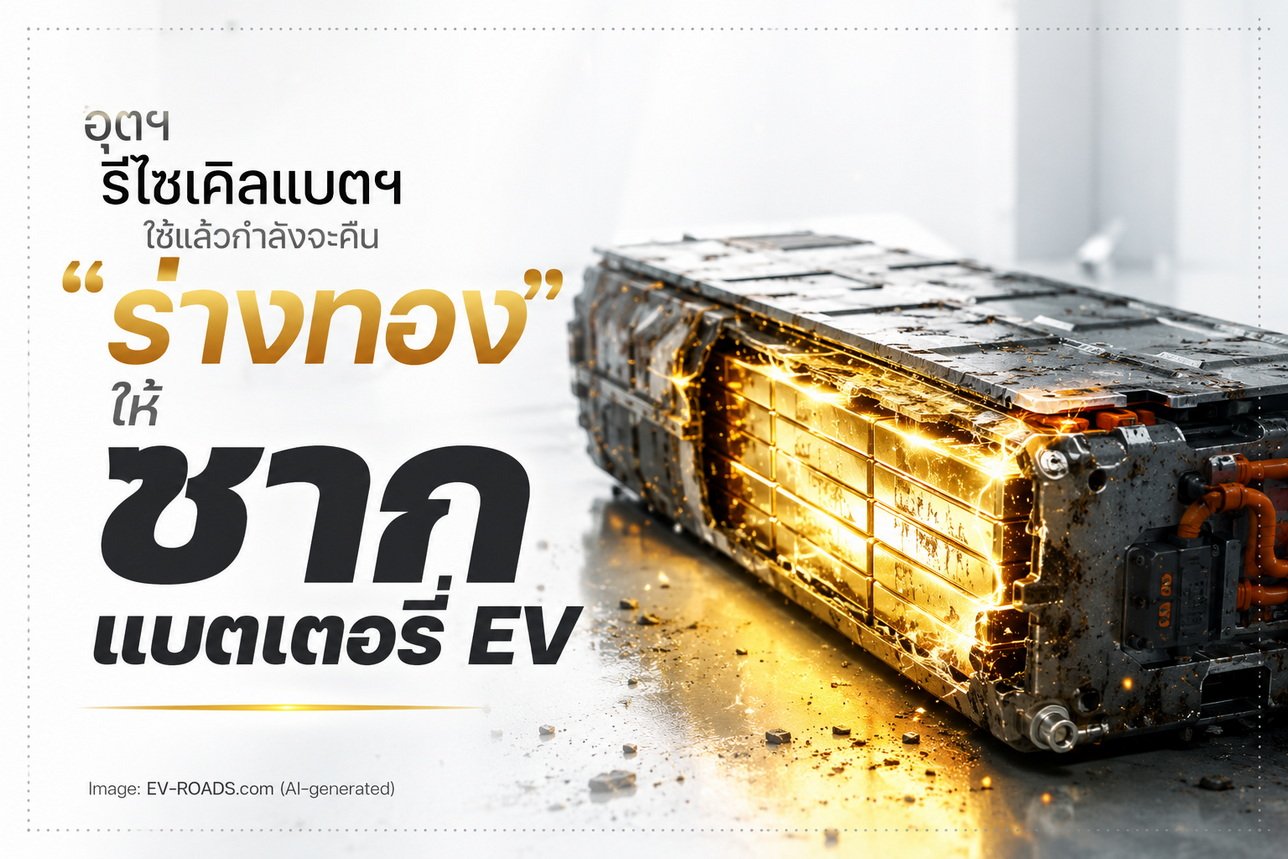 อุตสาหกรรมรีไซเคิลแบตเตอรี่ EV ในประเทศไทย