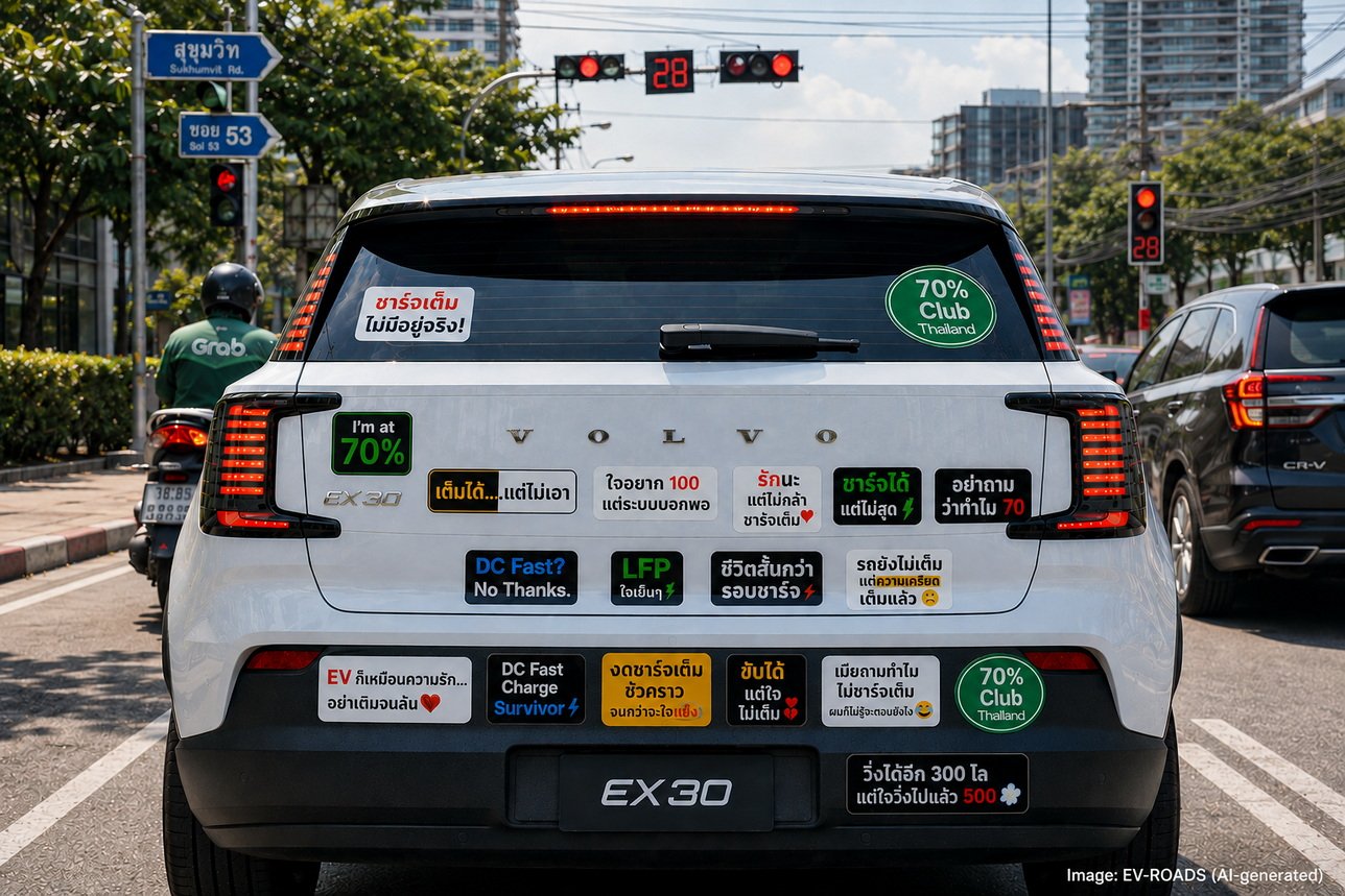 สติ๊กเกอร์ท้ายรถ Volvo EX30 