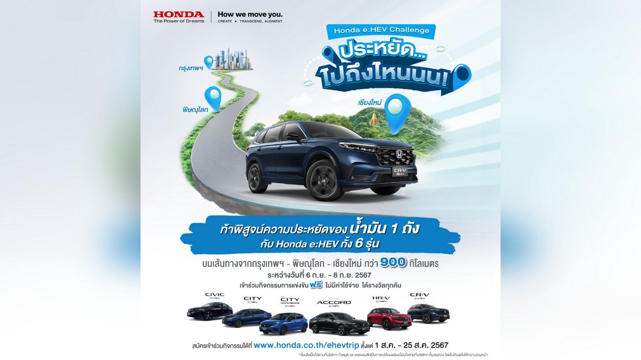 Honda e:HEV Challenge ประหยัด…ไปถึงไหนนน! 