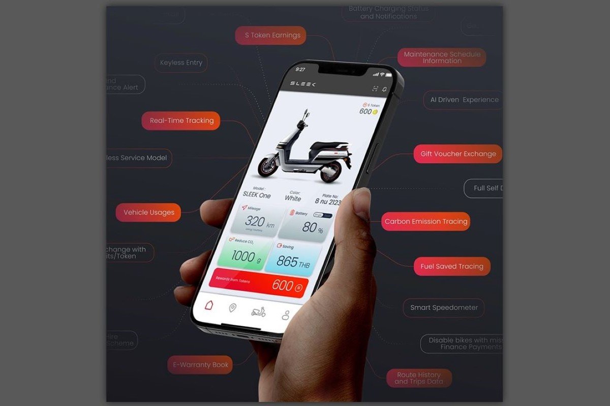 SLEEK EV เปิดตัว SLEEK Application พร้อมฟีเจอร์ต่างๆช่วยยกระดับการใช้งานมอเตอร์ไซค์ไฟฟ้า SLEEK EV เปิดตัว SLEEK Application พร้อมฟีเจอร์ต่างๆช่วยยกระดับการใช้งานมอเตอร์ไซค์ไฟฟ้า