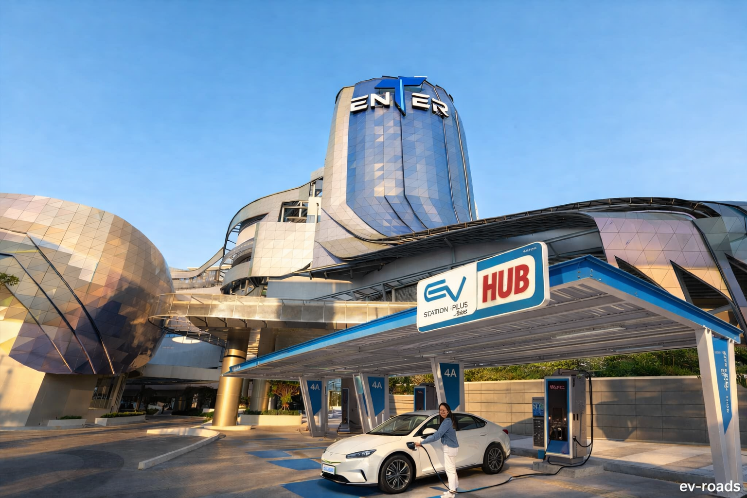 “EnTer สถานีชาร์จ EV HUB ที่ใหญ่ที่สุด” 