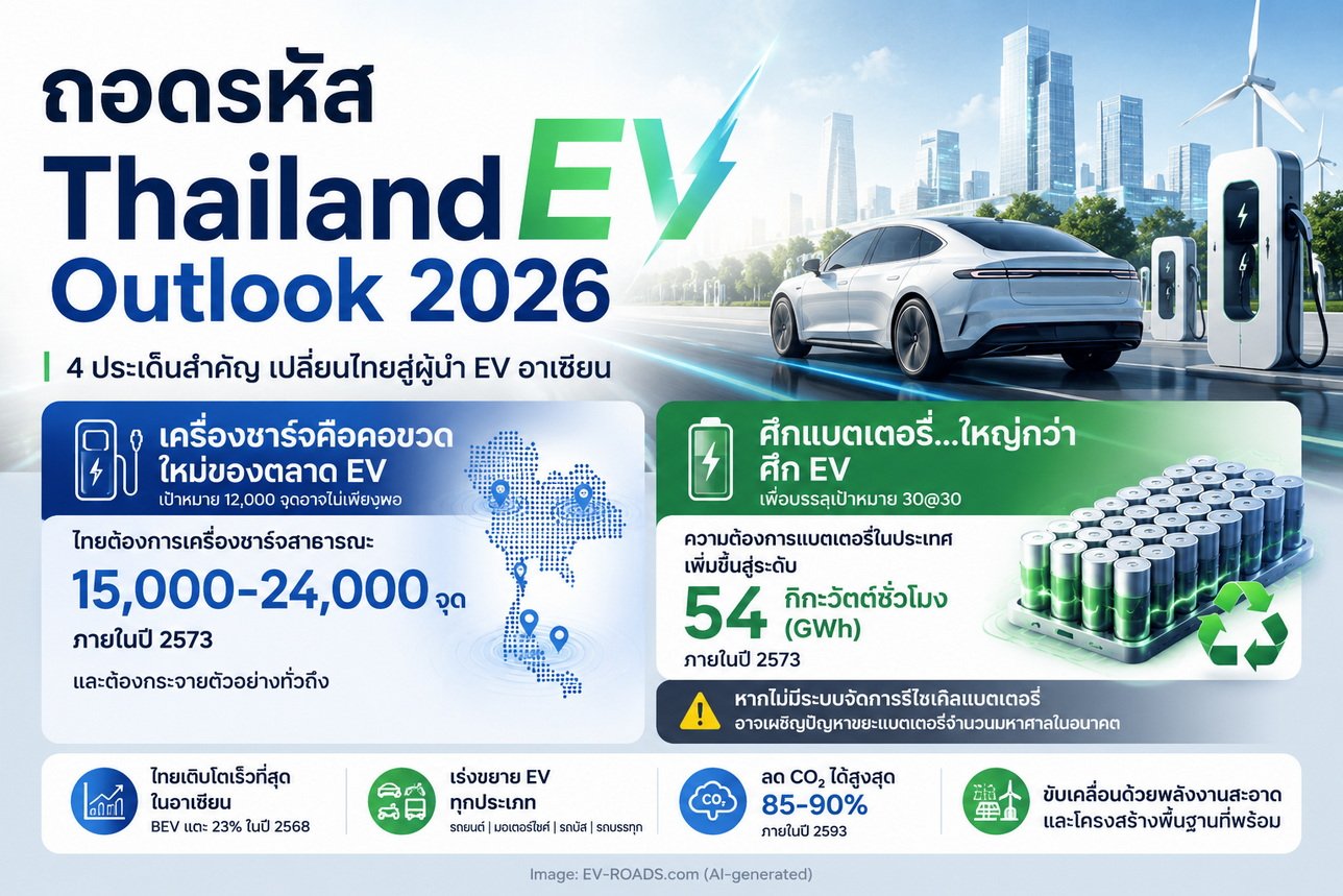 ถอดรหัส Thailand EV Outlook 2026
