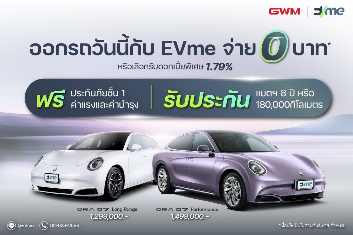 ถอย EV ป้ายแดง 0 บาท! 