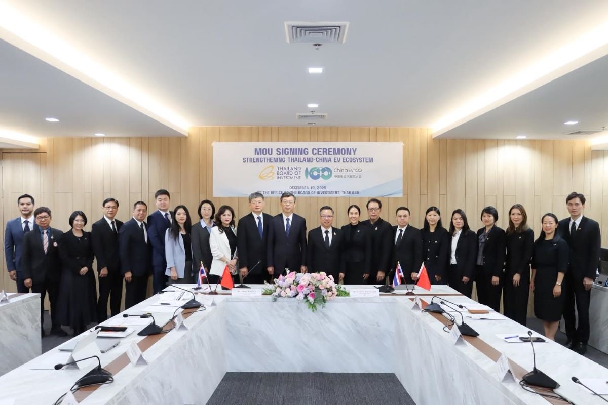 สถาบันยานยนต์ ผนึก บีโอไอ และ China EV100 แลกเปลี่ยนข้อมูล EV และ ADAS