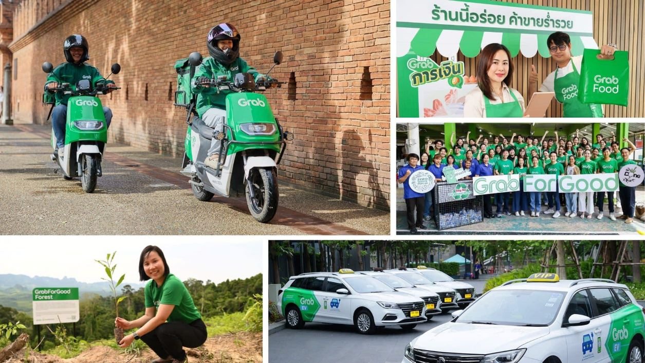 แกร็บ เผยปี 2567 สร้างรายได้คนขับ-ร้านค้ากว่า 4.2 ล้านบาท ลดคาร์บอนกว่า 1.28 แสนตัน