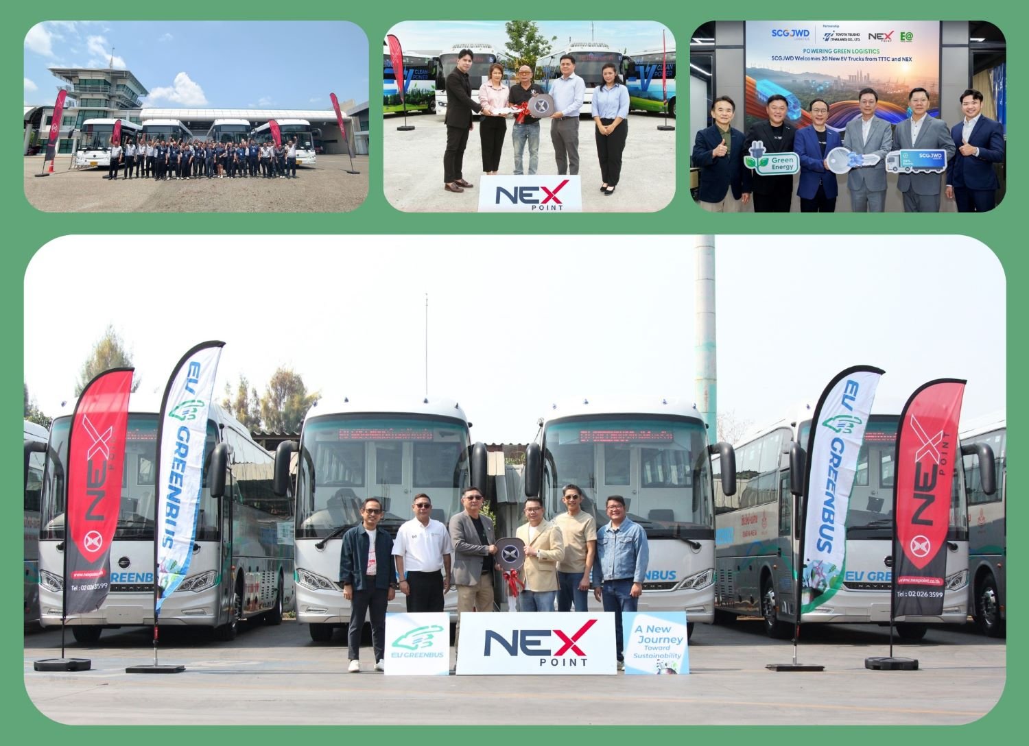 พลิกวิกฤตดีเซลแพงเป็นโอกาส! เน็กซ์ พอยท์ ส่งมอบรถหัวลากไฟฟ้า และรถบัสไฟฟ้าให้ลูกค้าถี่ยิบ